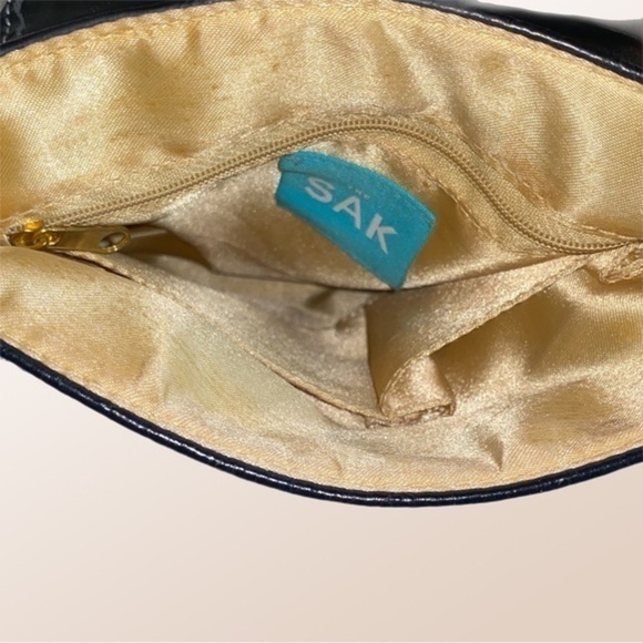 THE SAK brown & tan leopard print fabric and vegan leather, crossbody purse. EUC - Picture 8 of 12